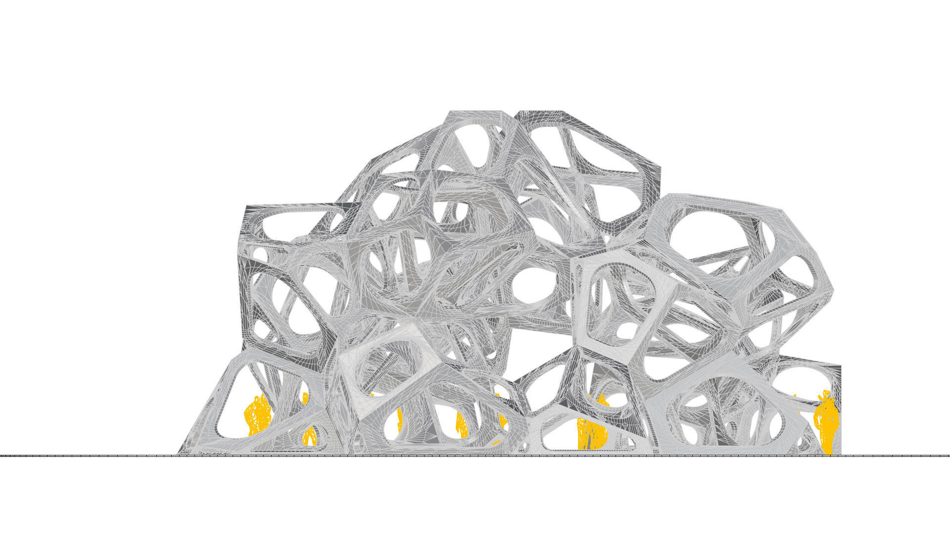 SciFi Gemstone Cells Pavilion 3D model_50