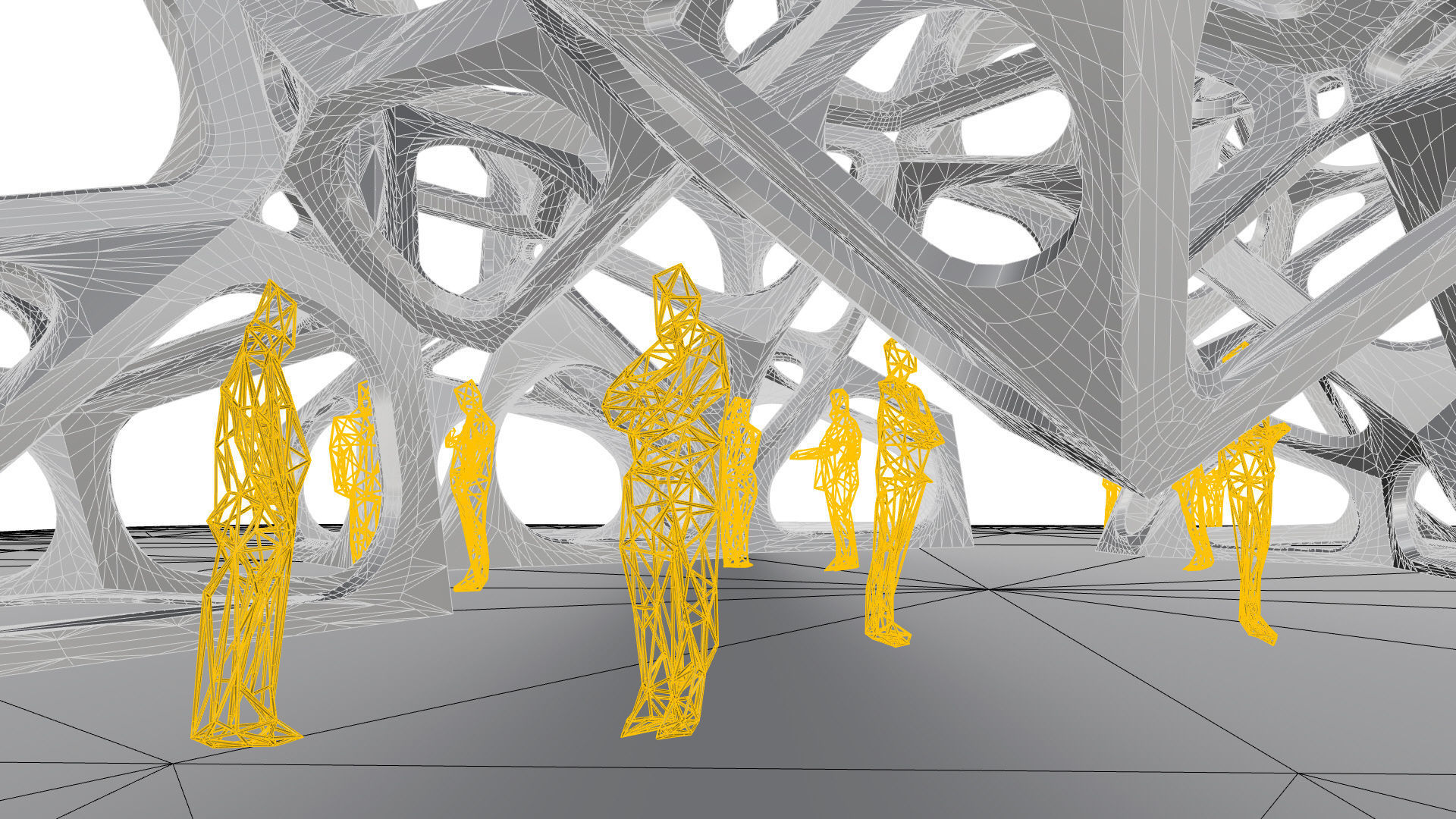 SciFi Gemstone Cells Pavilion 3D model_34