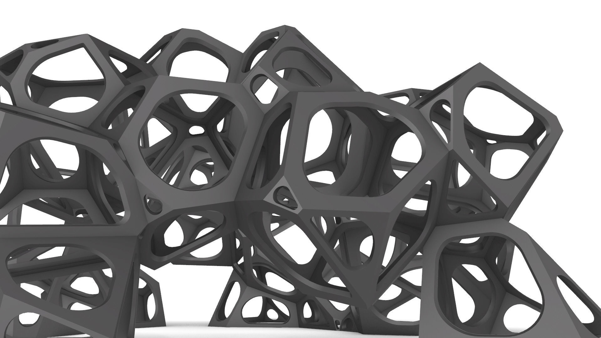 SciFi Gemstone Cells Pavilion 3D model_18