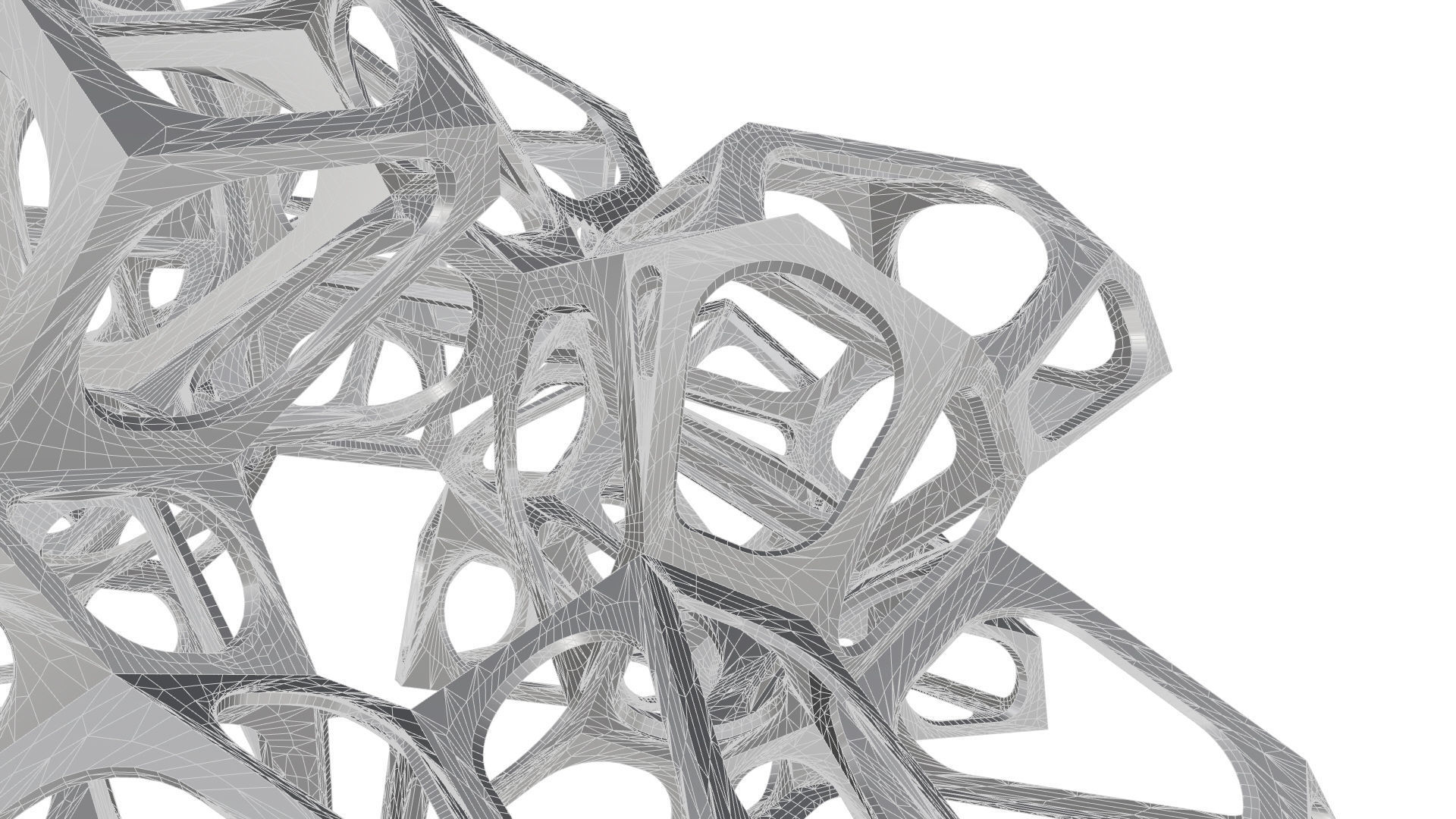 SciFi Gemstone Cells Pavilion 3D model_44