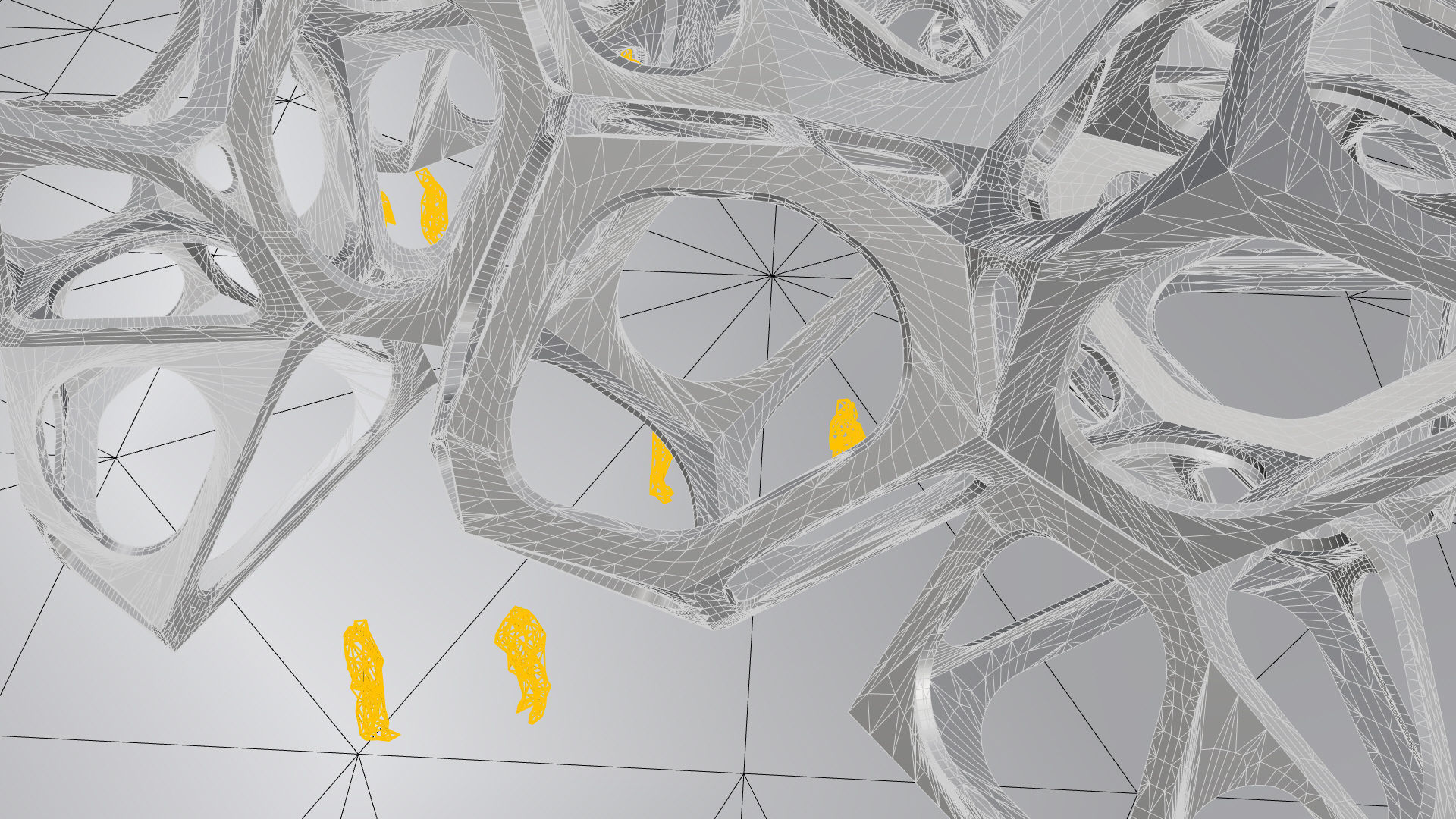 SciFi Gemstone Cells Pavilion 3D model_38