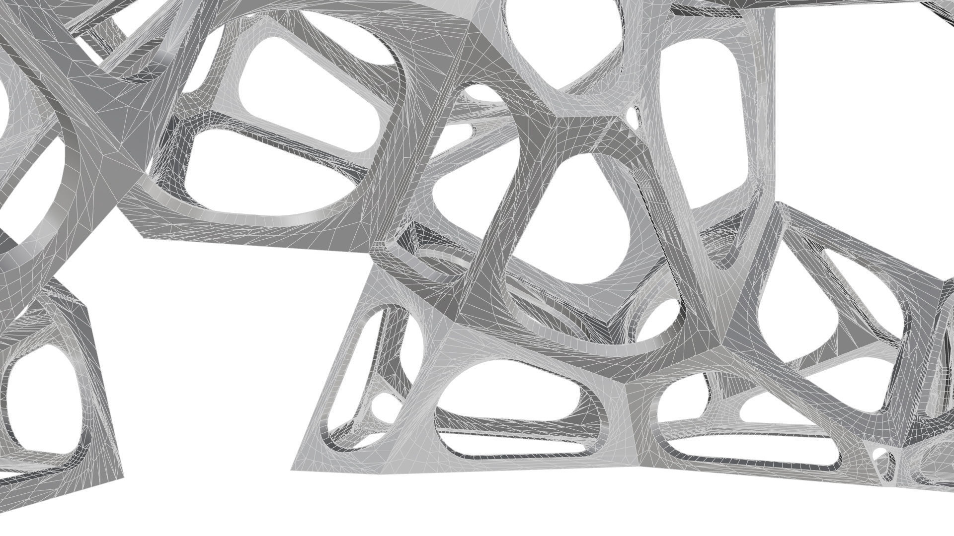 SciFi Gemstone Cells Pavilion 3D model_46