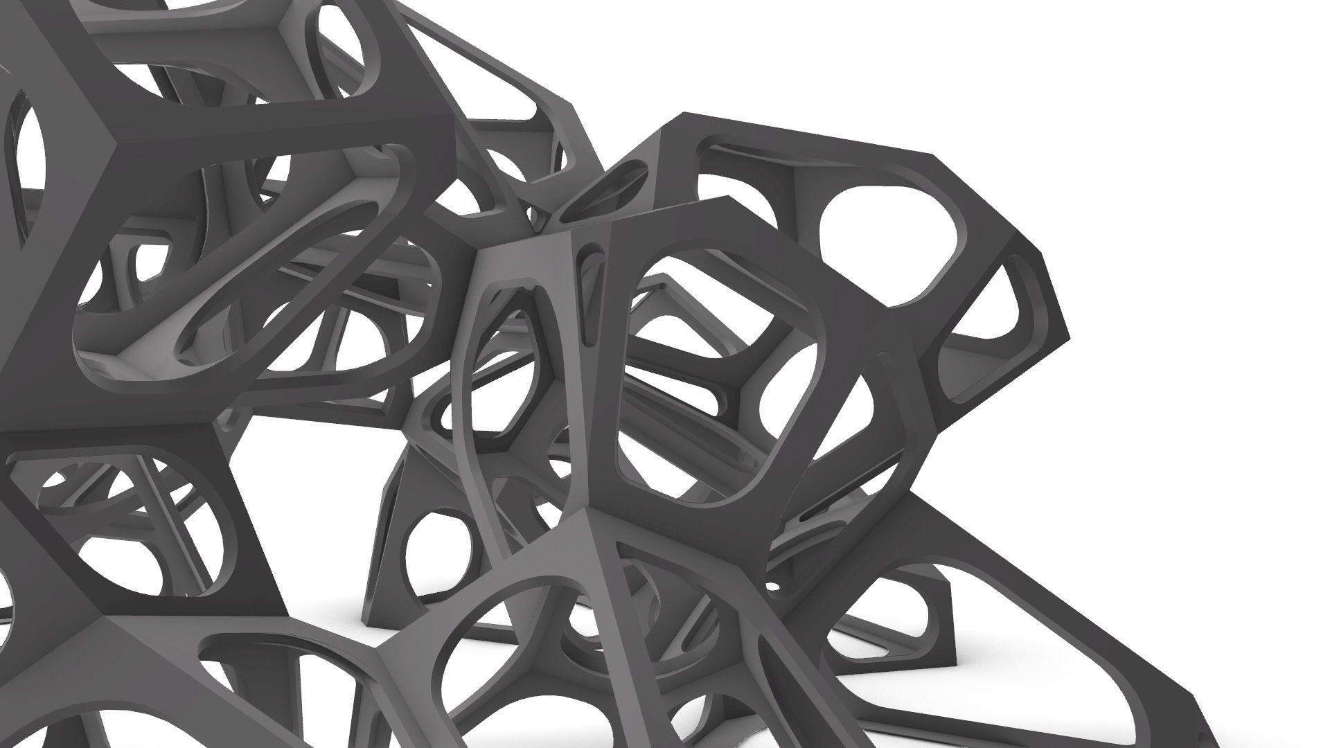 SciFi Gemstone Cells Pavilion 3D model_19