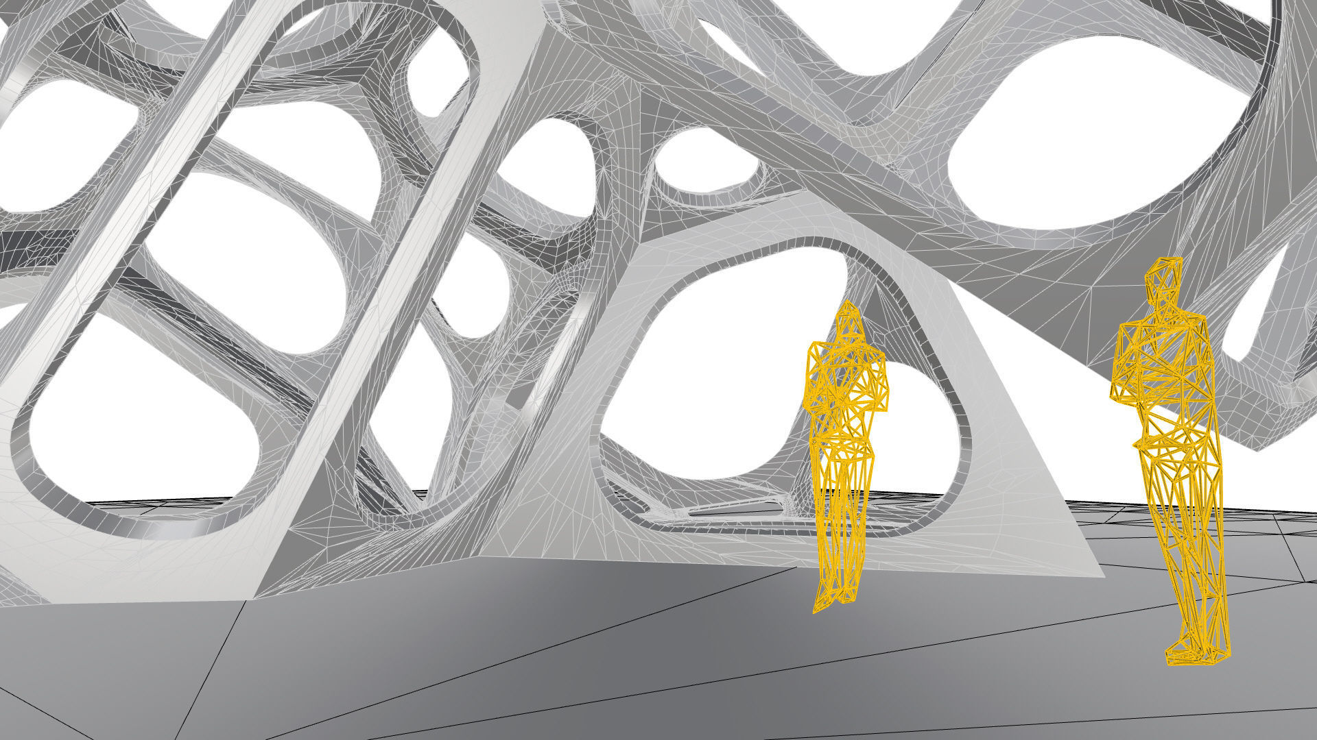 SciFi Gemstone Cells Pavilion 3D model_36