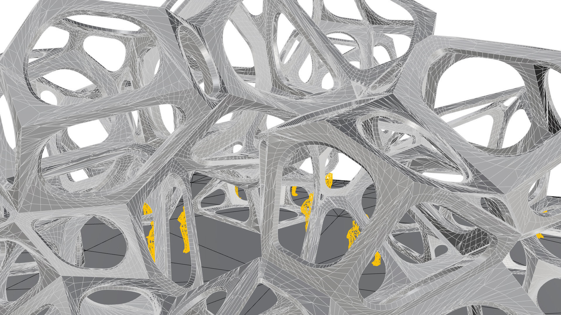 SciFi Gemstone Cells Pavilion 3D model_30