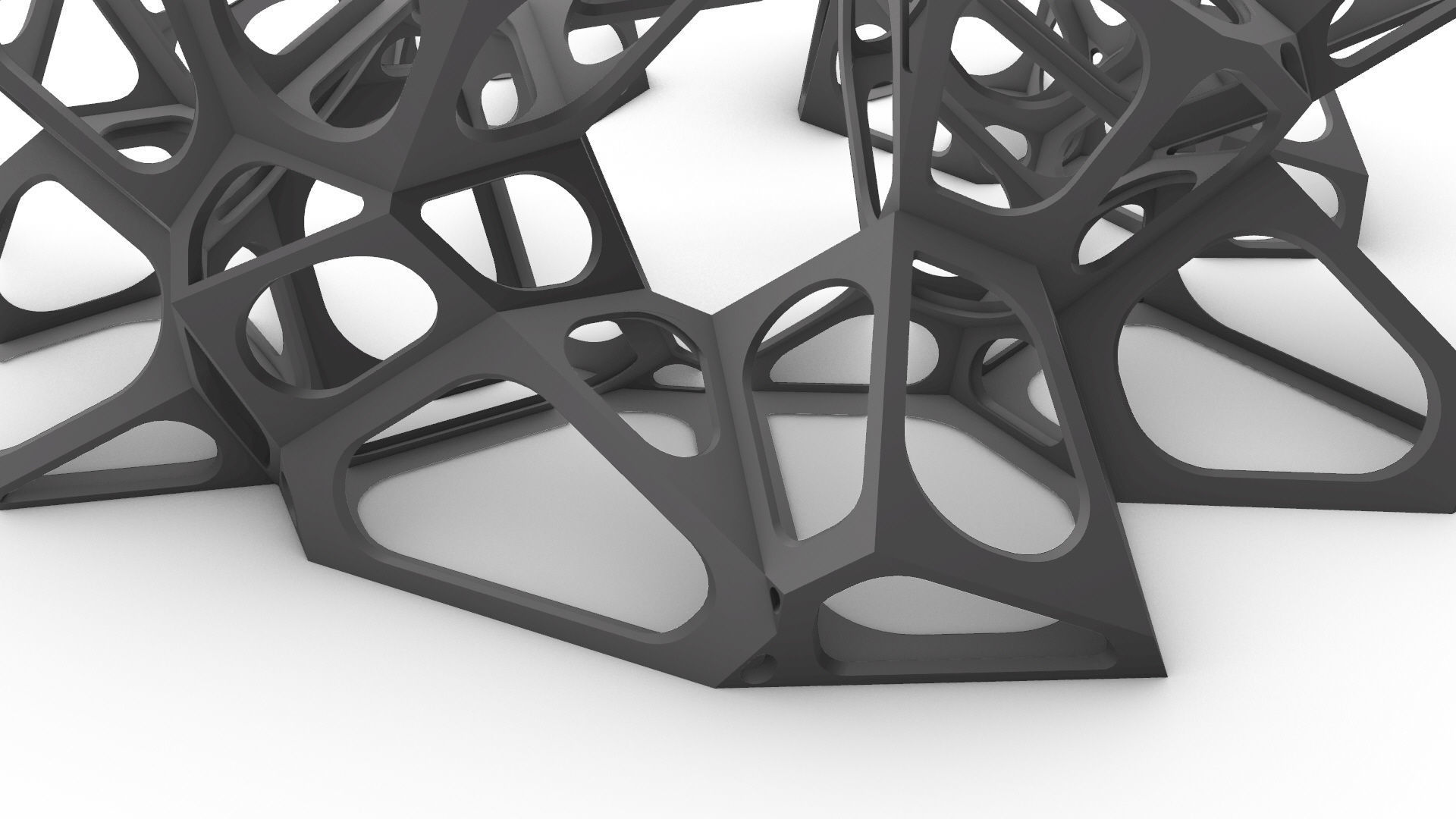 SciFi Gemstone Cells Pavilion 3D model_15