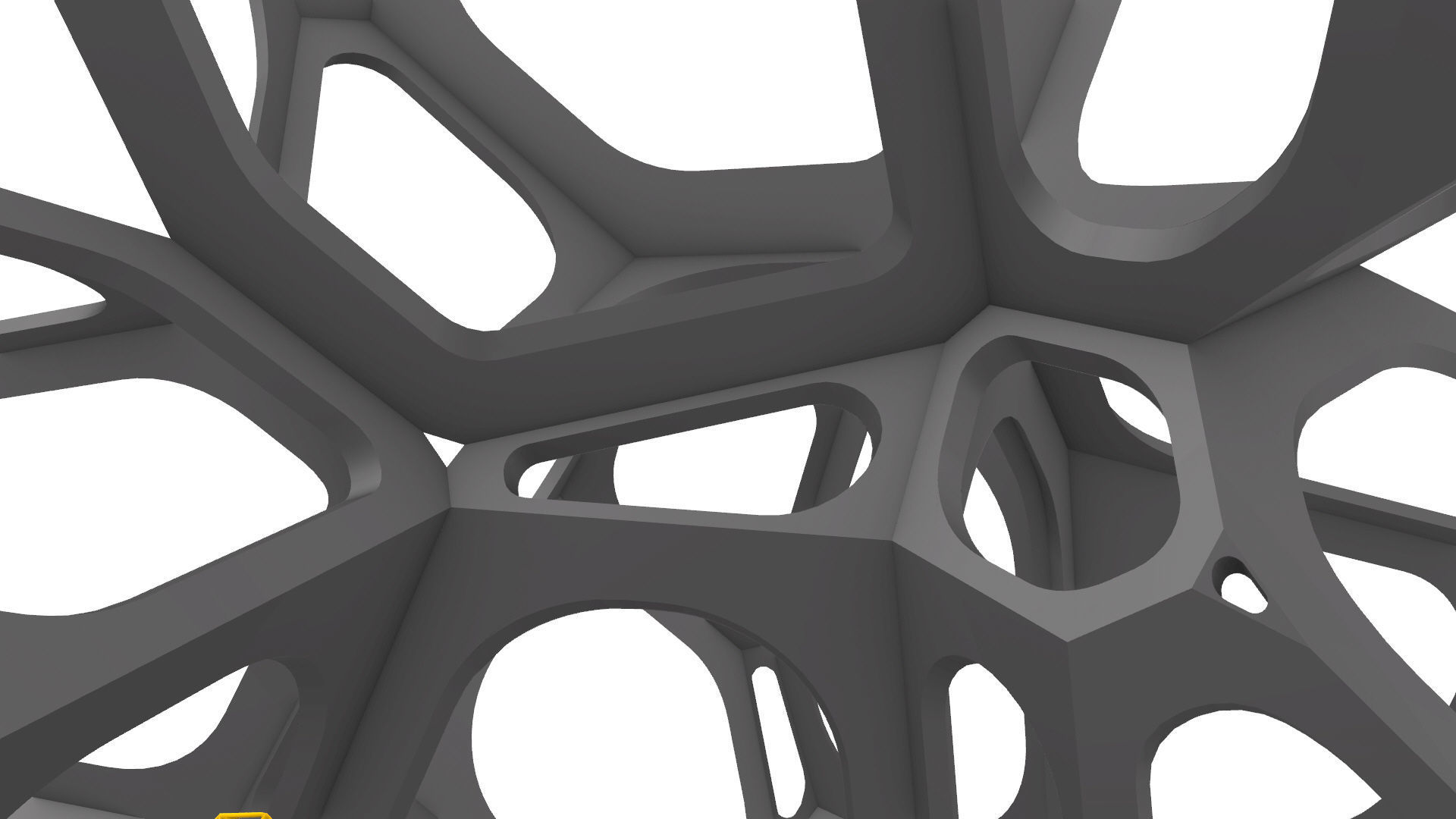 SciFi Gemstone Cells Pavilion 3D model_14