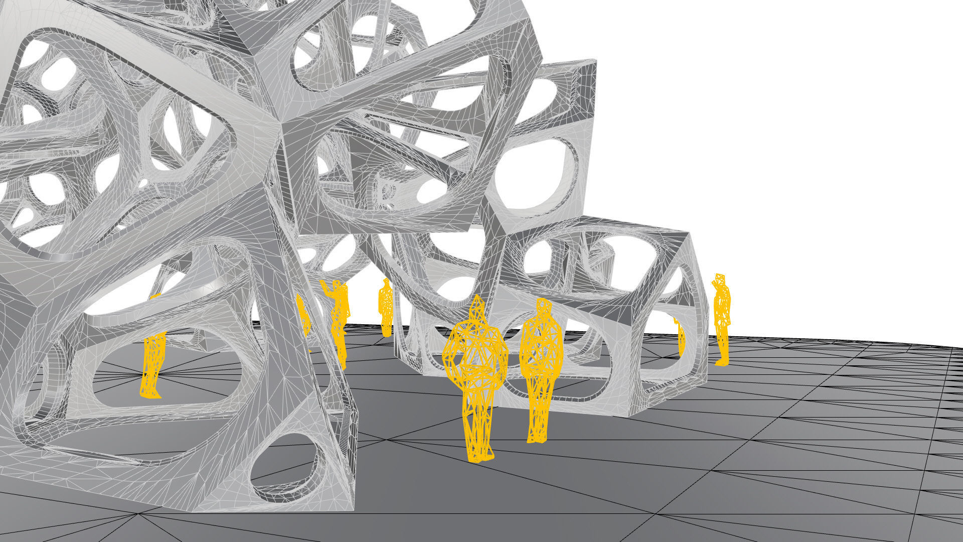 SciFi Gemstone Cells Pavilion 3D model_31