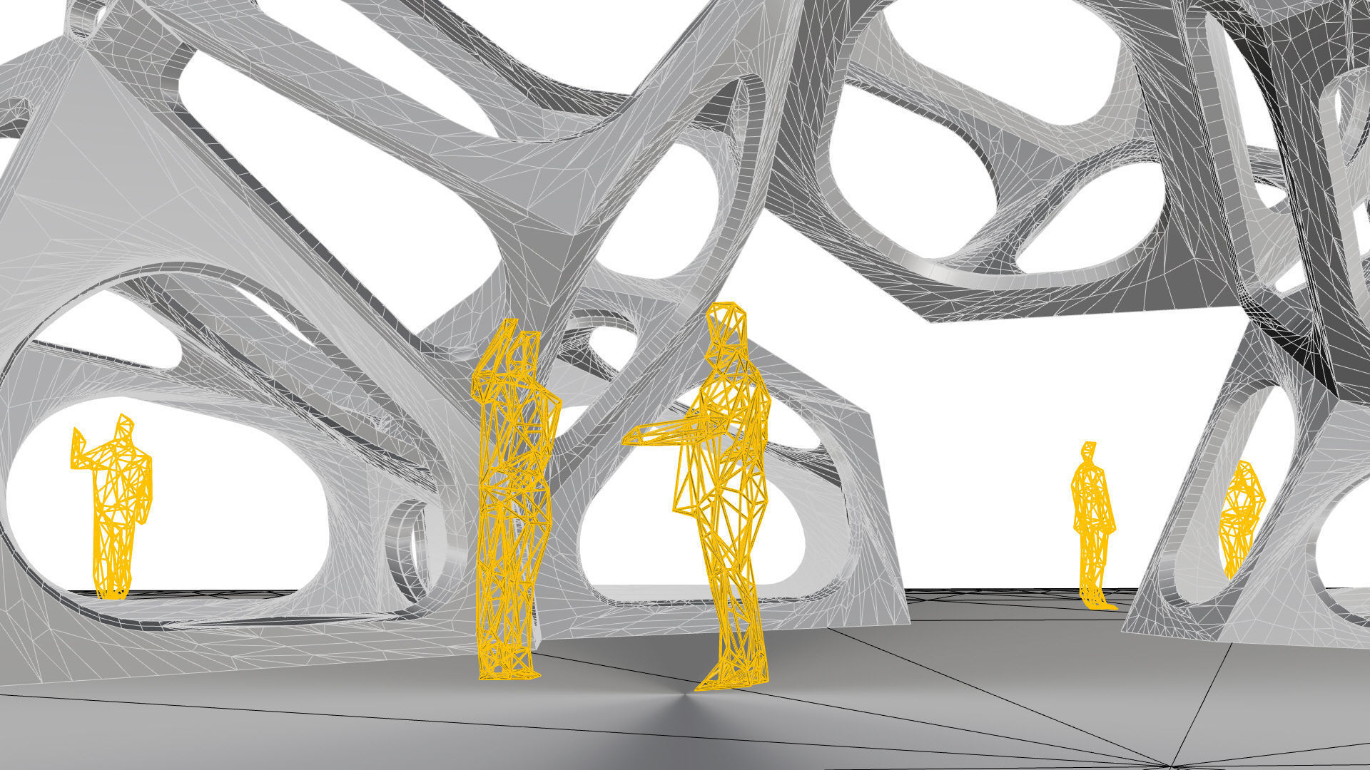 SciFi Gemstone Cells Pavilion 3D model_37