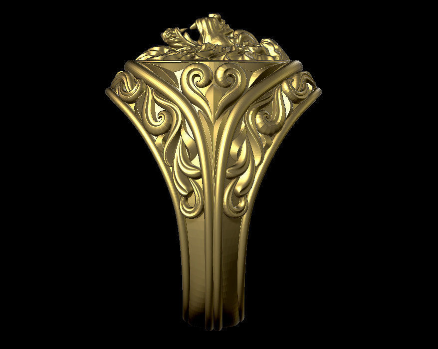 lion ring 3D print model_6
