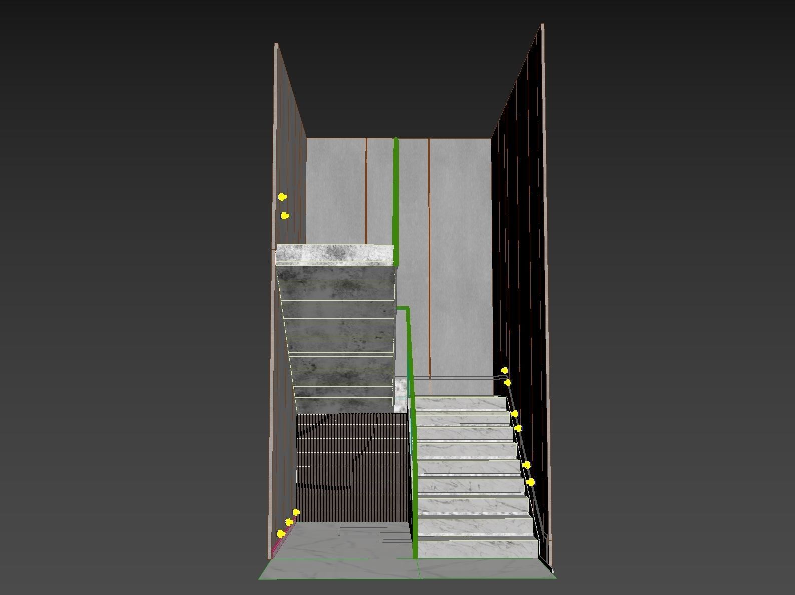 Modern staircase 12 3D model_18
