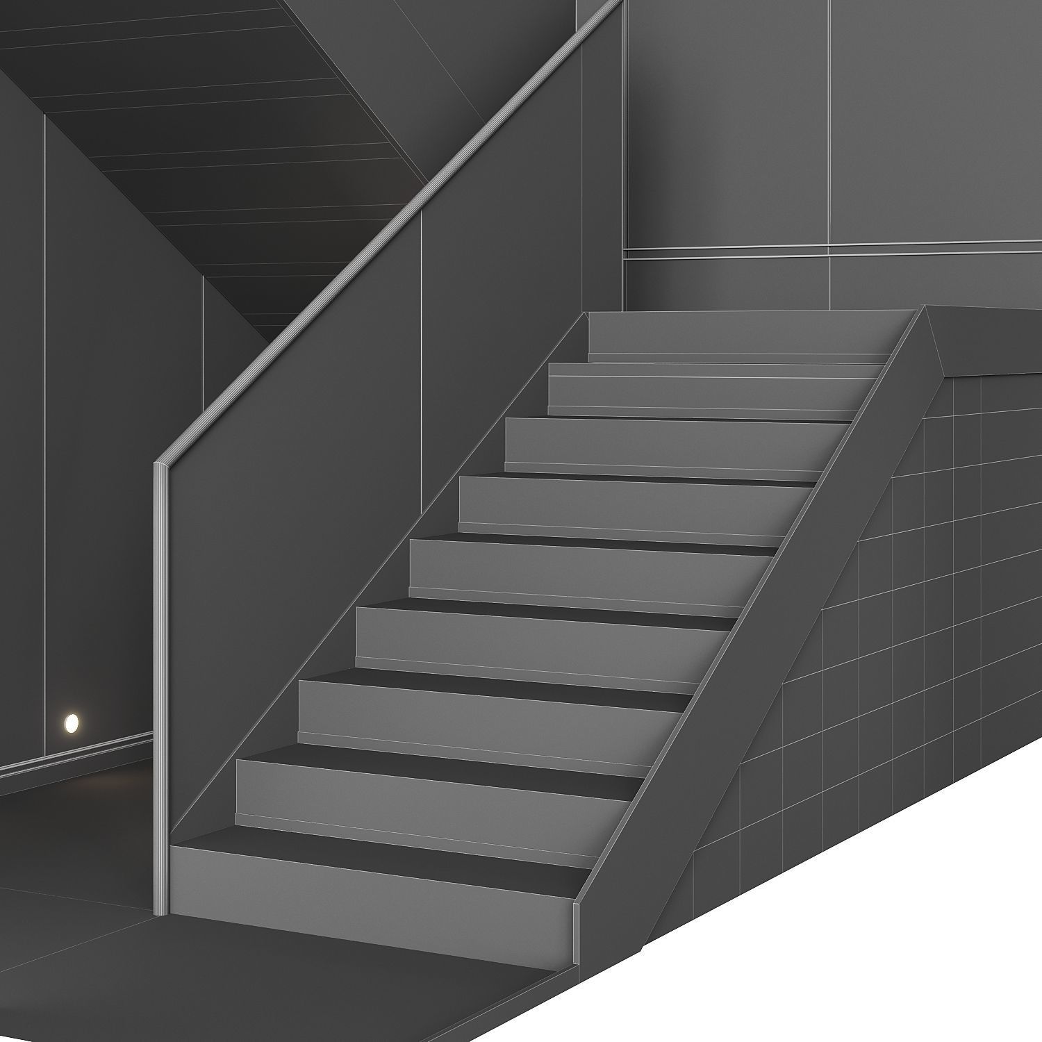 Modern staircase 12 3D model_12