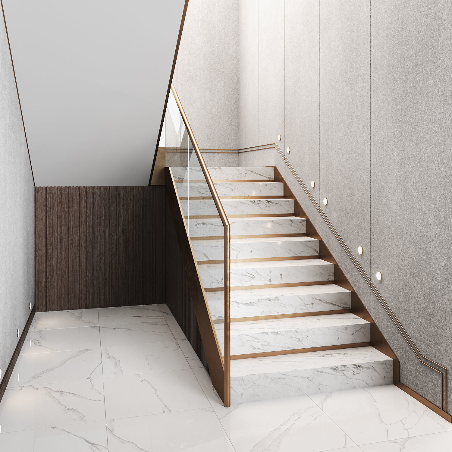 Modern staircase 12 3D model_1