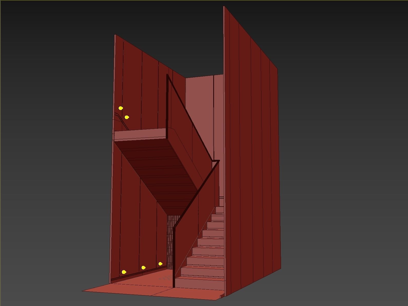 Modern staircase 12 3D model_29