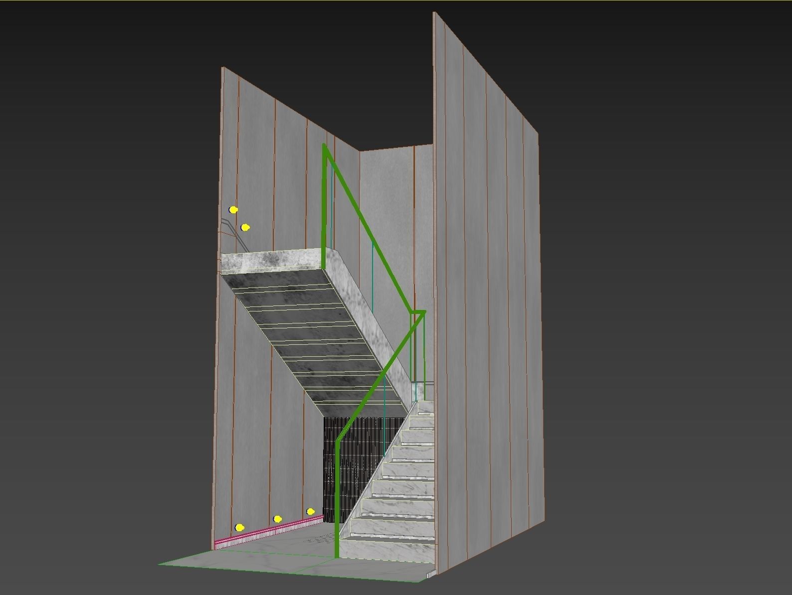 Modern staircase 12 3D model_20