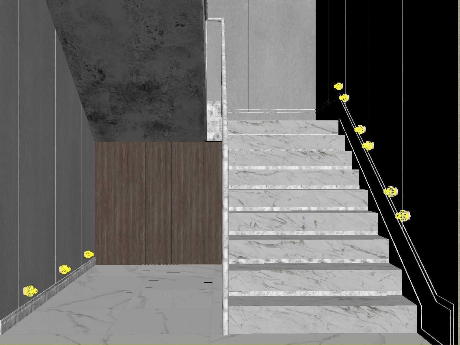 Modern staircase 12 3D model_21
