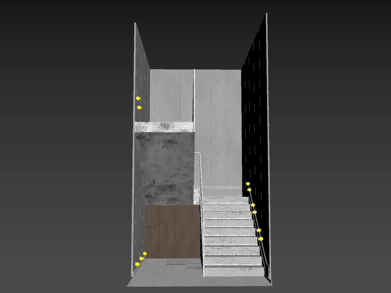Modern staircase 12 3D model_17
