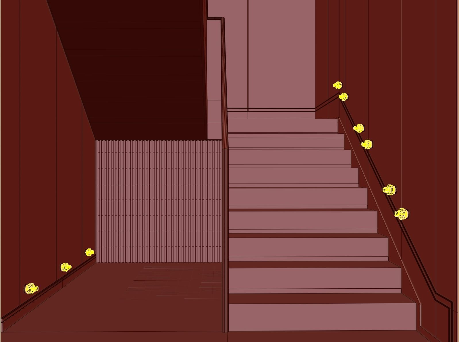 Modern staircase 12 3D model_27