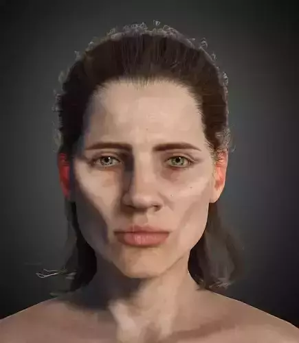 Realistic Older-Elderly Fat Woman-Female-Human Rigged 