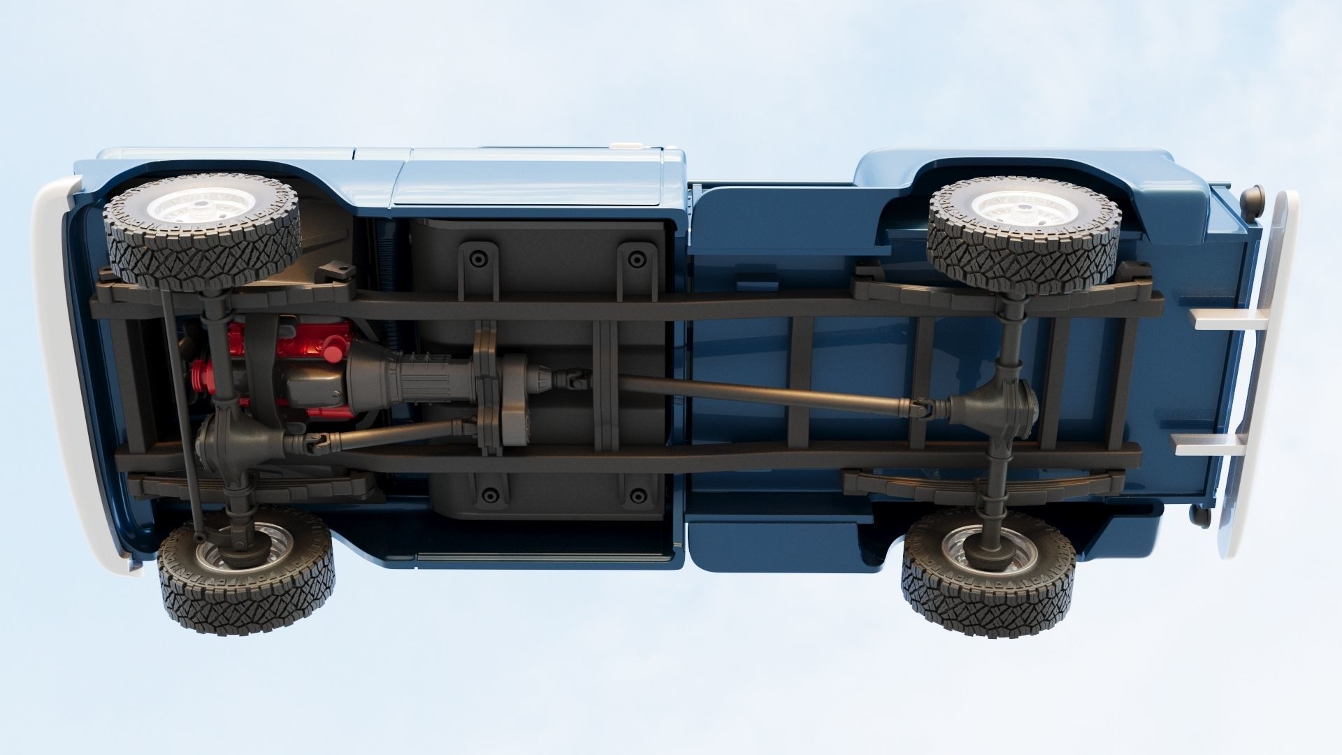 Chevrolet K20 Long Bed 1965 3D print model_14