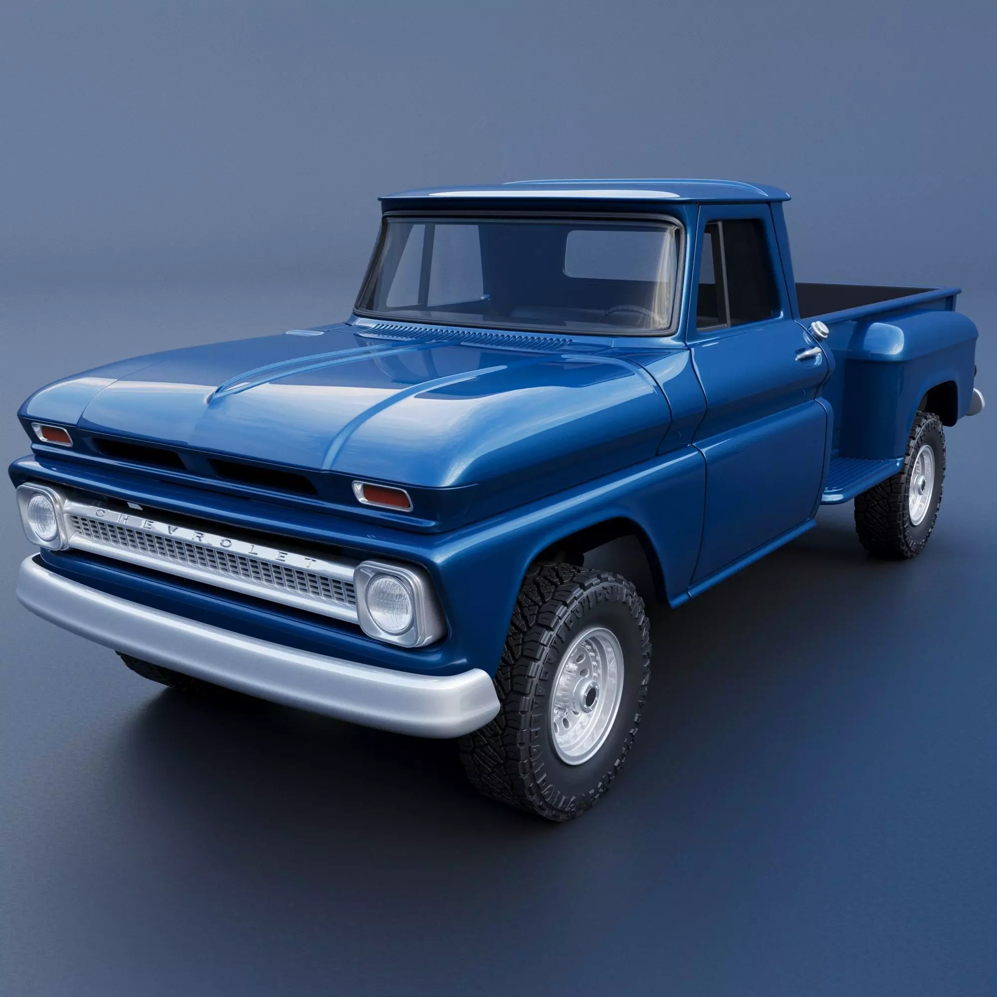 Chevrolet K20 Long Bed 1965 3D print model_0