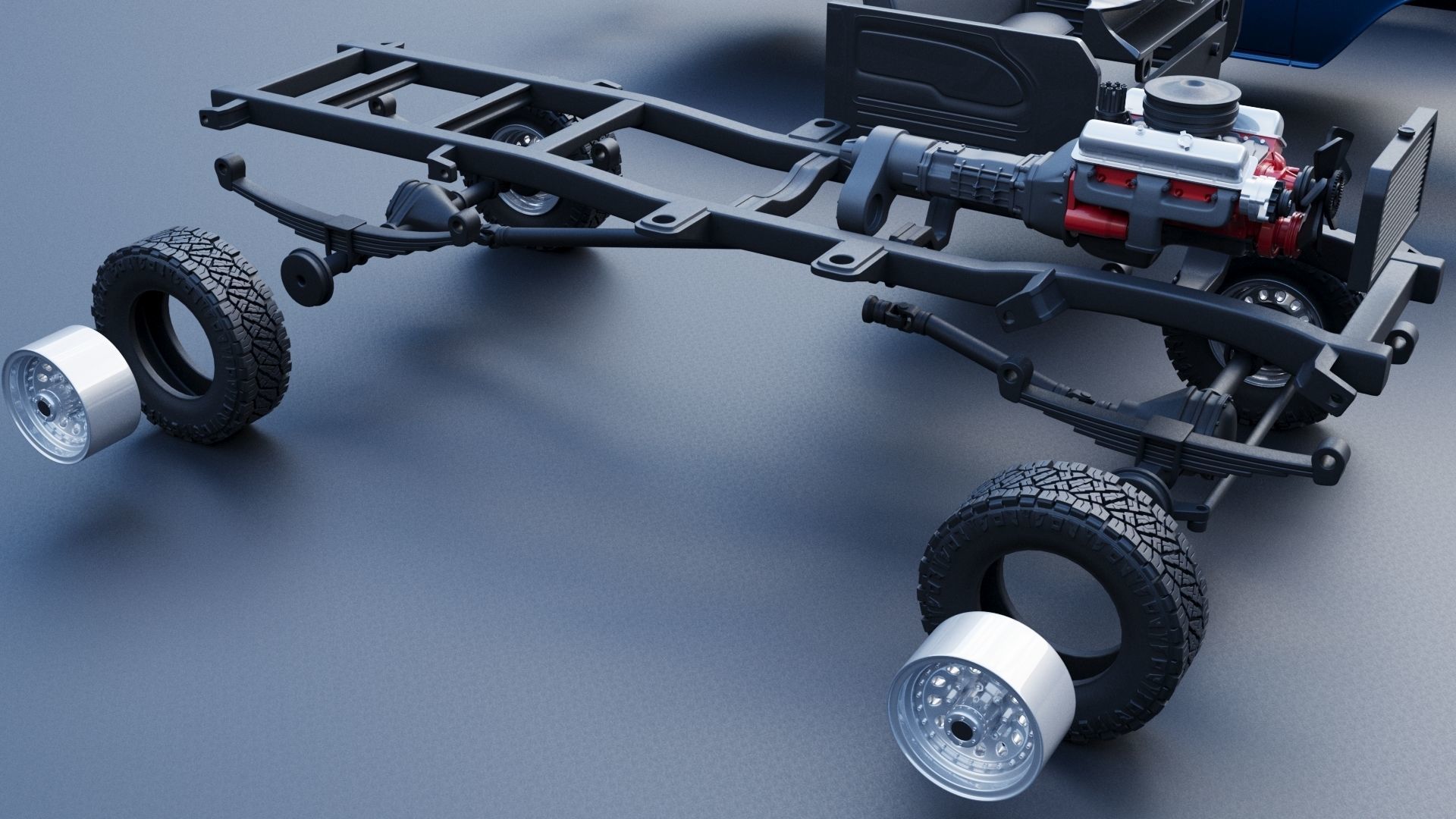 Chevrolet K20 Long Bed 1965 3D print model_30