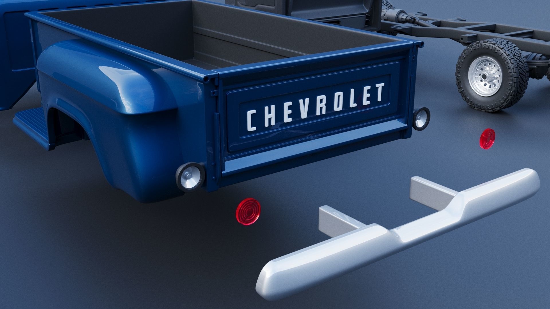 Chevrolet K20 Long Bed 1965 3D print model_23