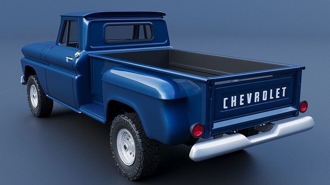 Chevrolet K20 Long Bed 1965 3D print model 5