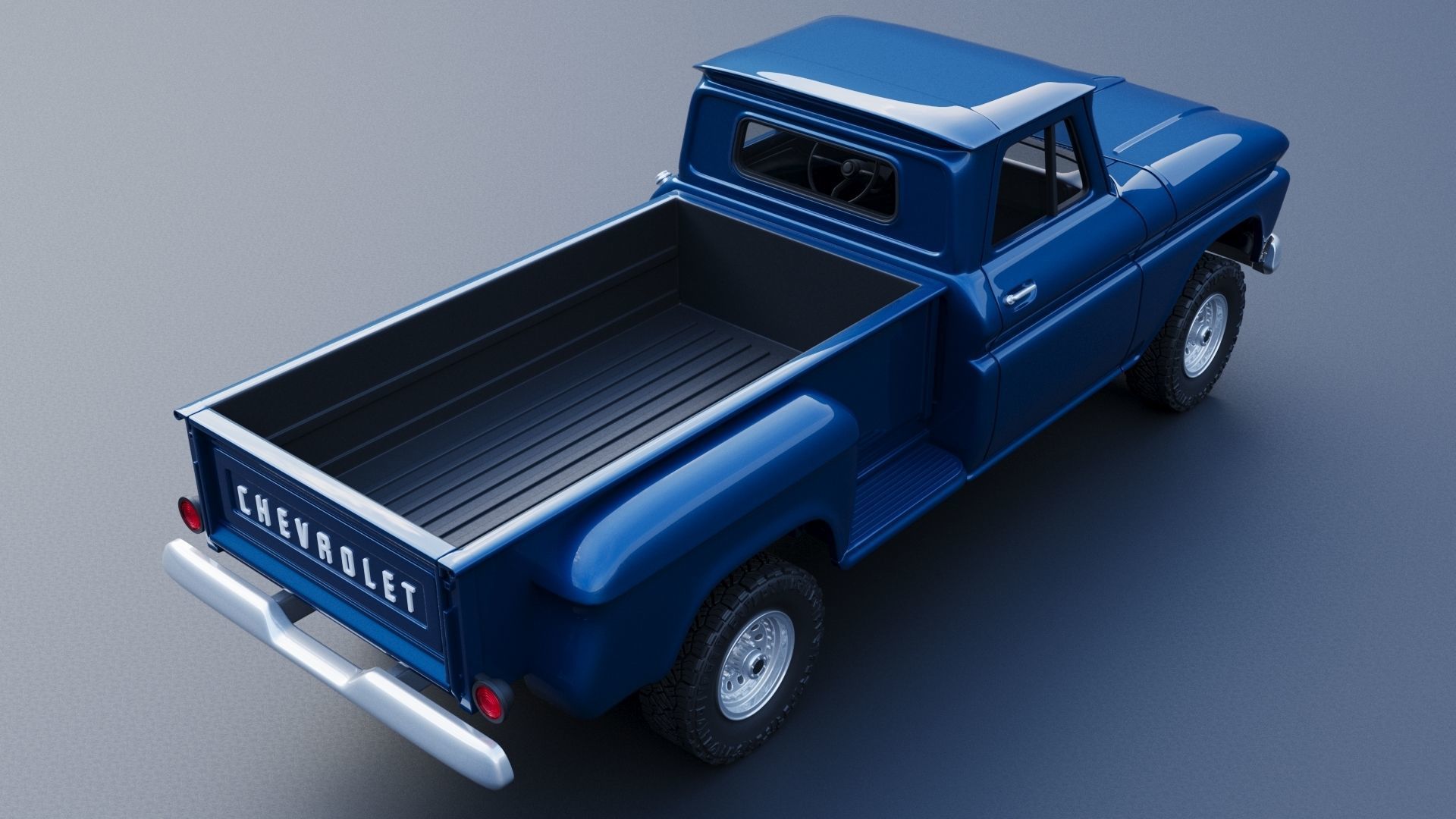 Chevrolet K20 Long Bed 1965 3D print model_6