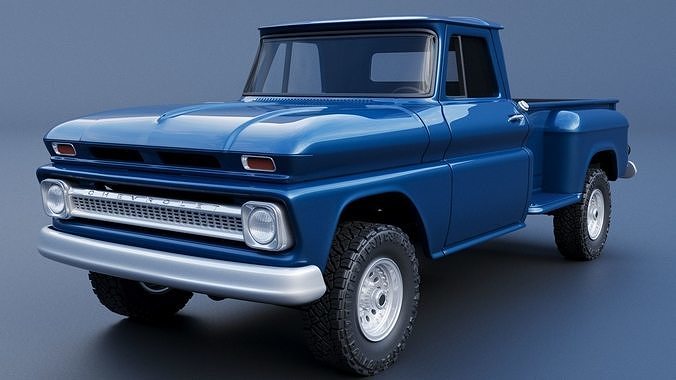 Chevrolet K20 Long Bed 1965 3D print model 3