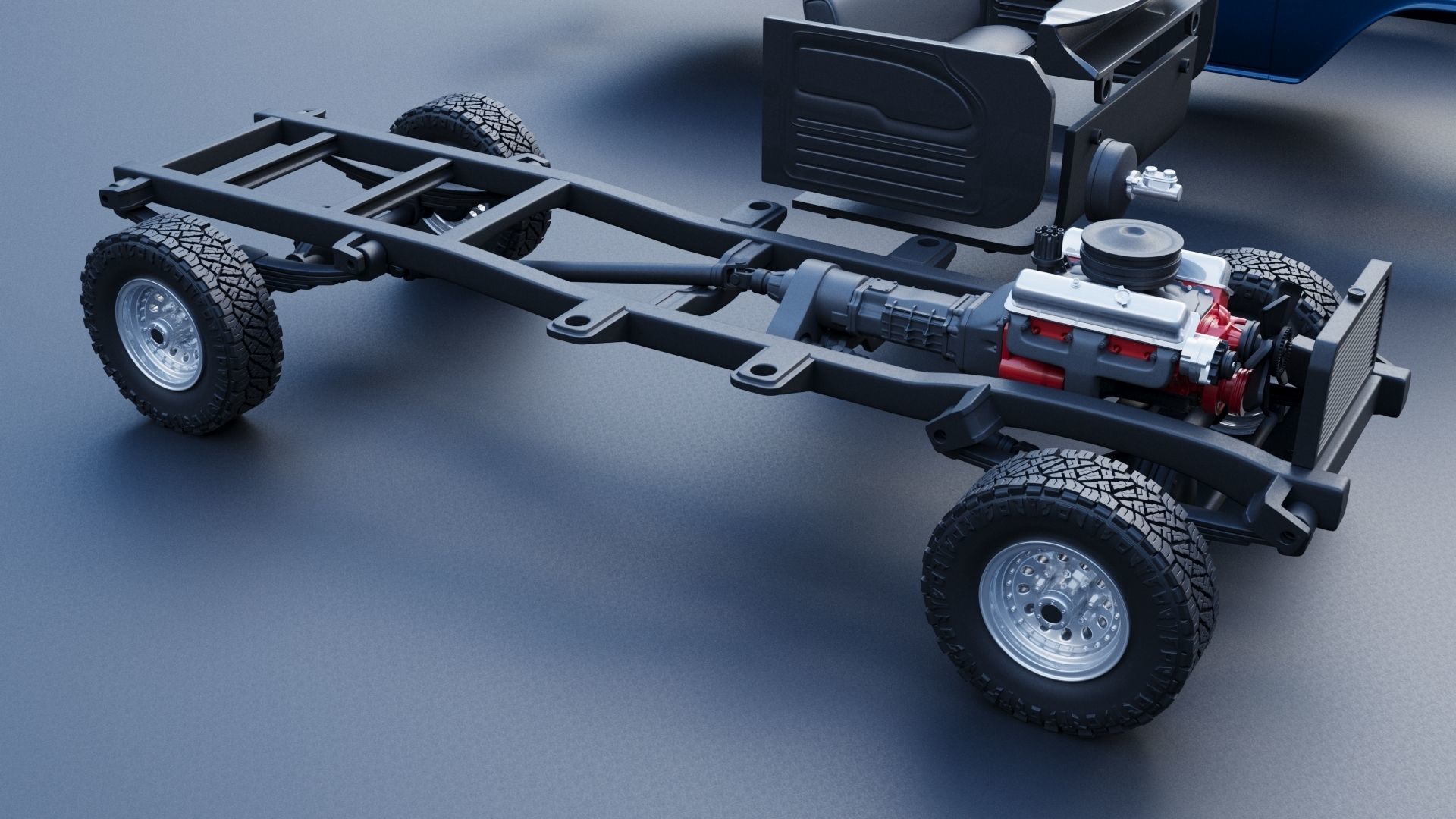 Chevrolet K20 Long Bed 1965 3D print model_29