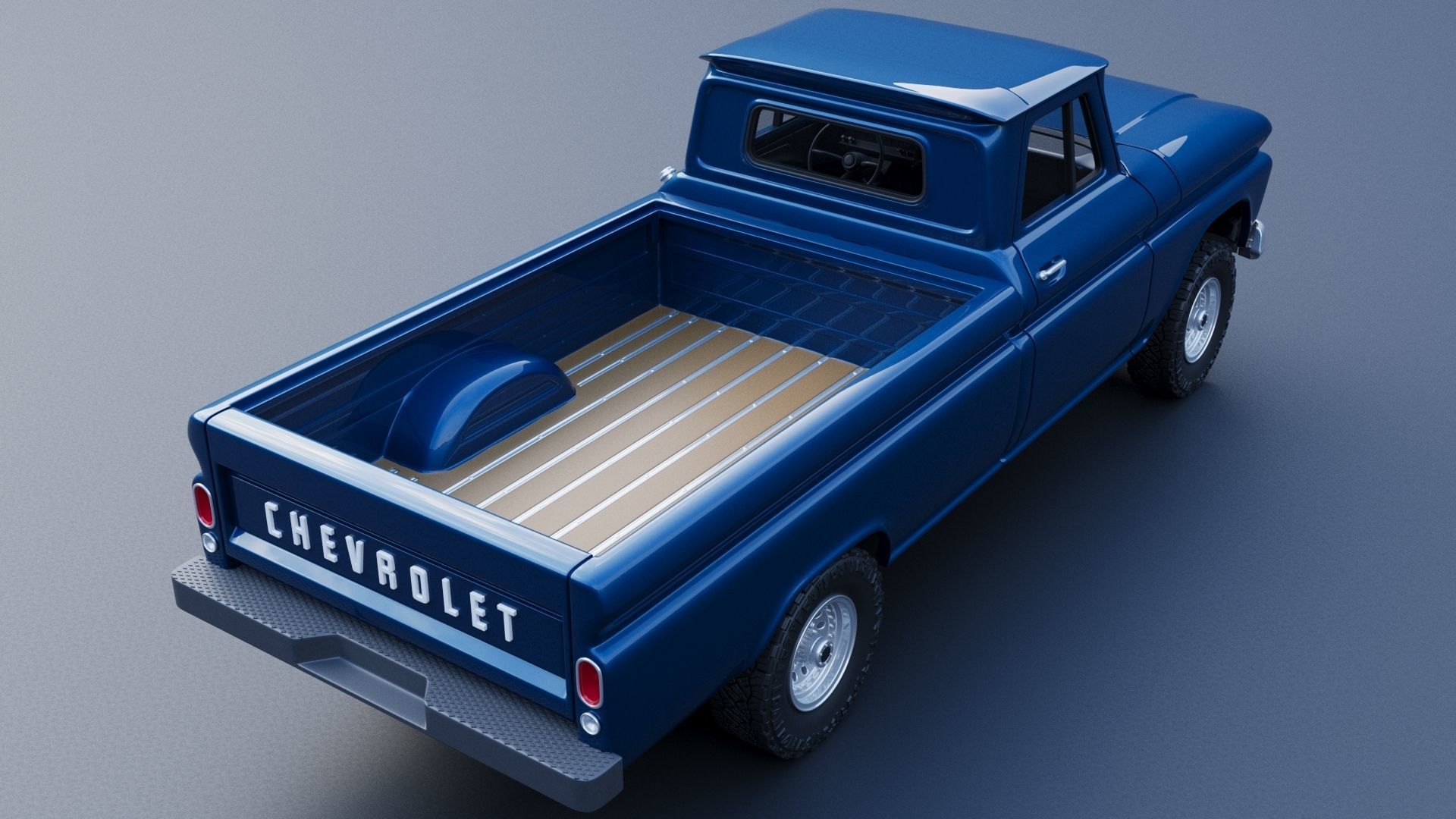 Chevrolet K20 Long Bed 1965 3D print model_18