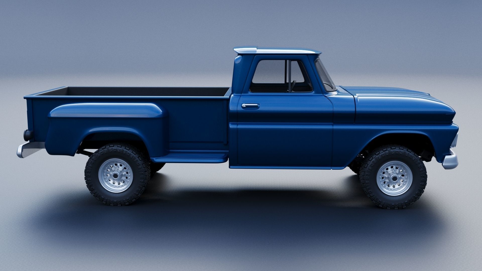 Chevrolet K20 Long Bed 1965 3D print model_7