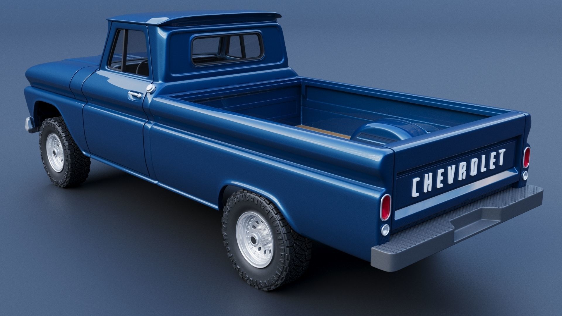 Chevrolet K20 Long Bed 1965 3D print model_17