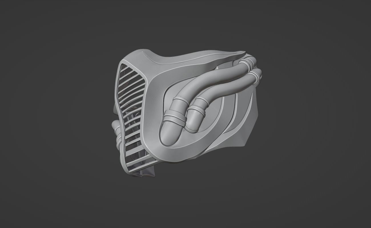 Smoke mask from MK1- Quiet Hunter 3D print model_25