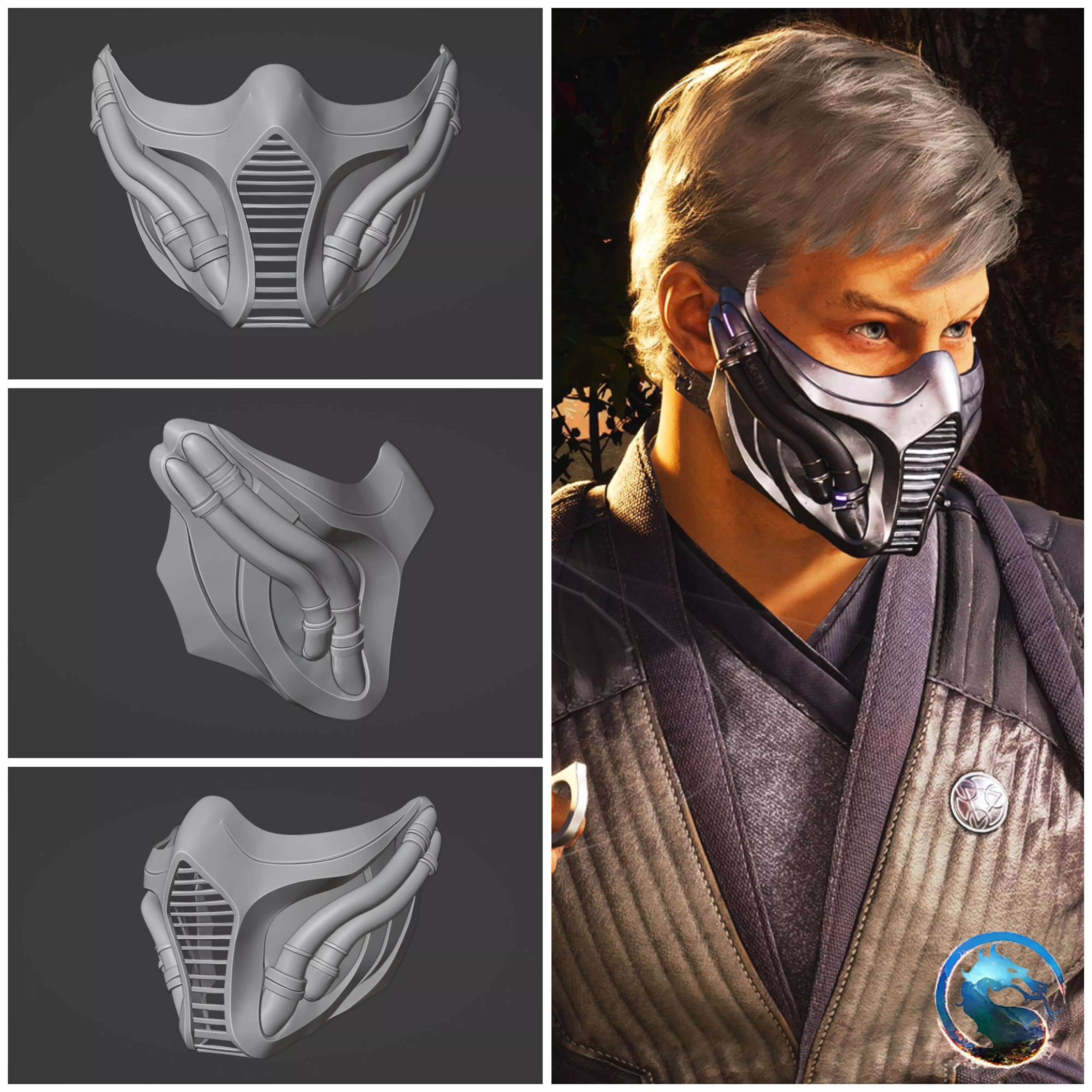 Smoke mask from MK1- Quiet Hunter 3D print model_0