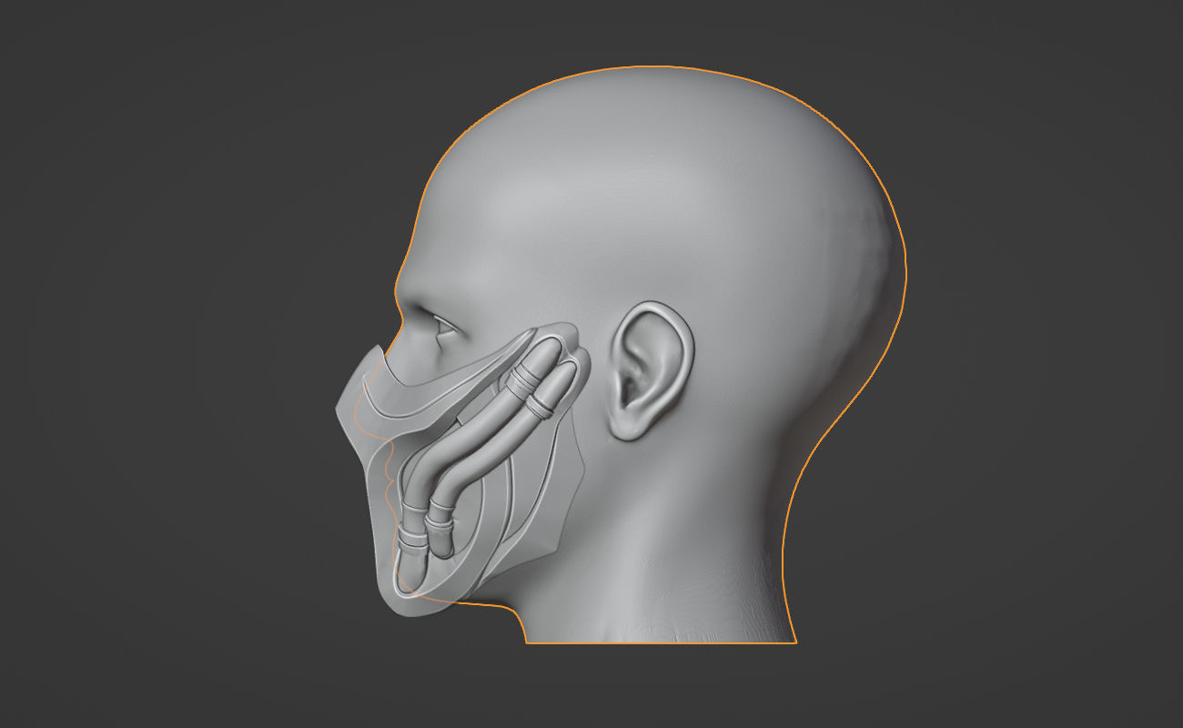 Smoke mask from MK1- Quiet Hunter 3D print model_5
