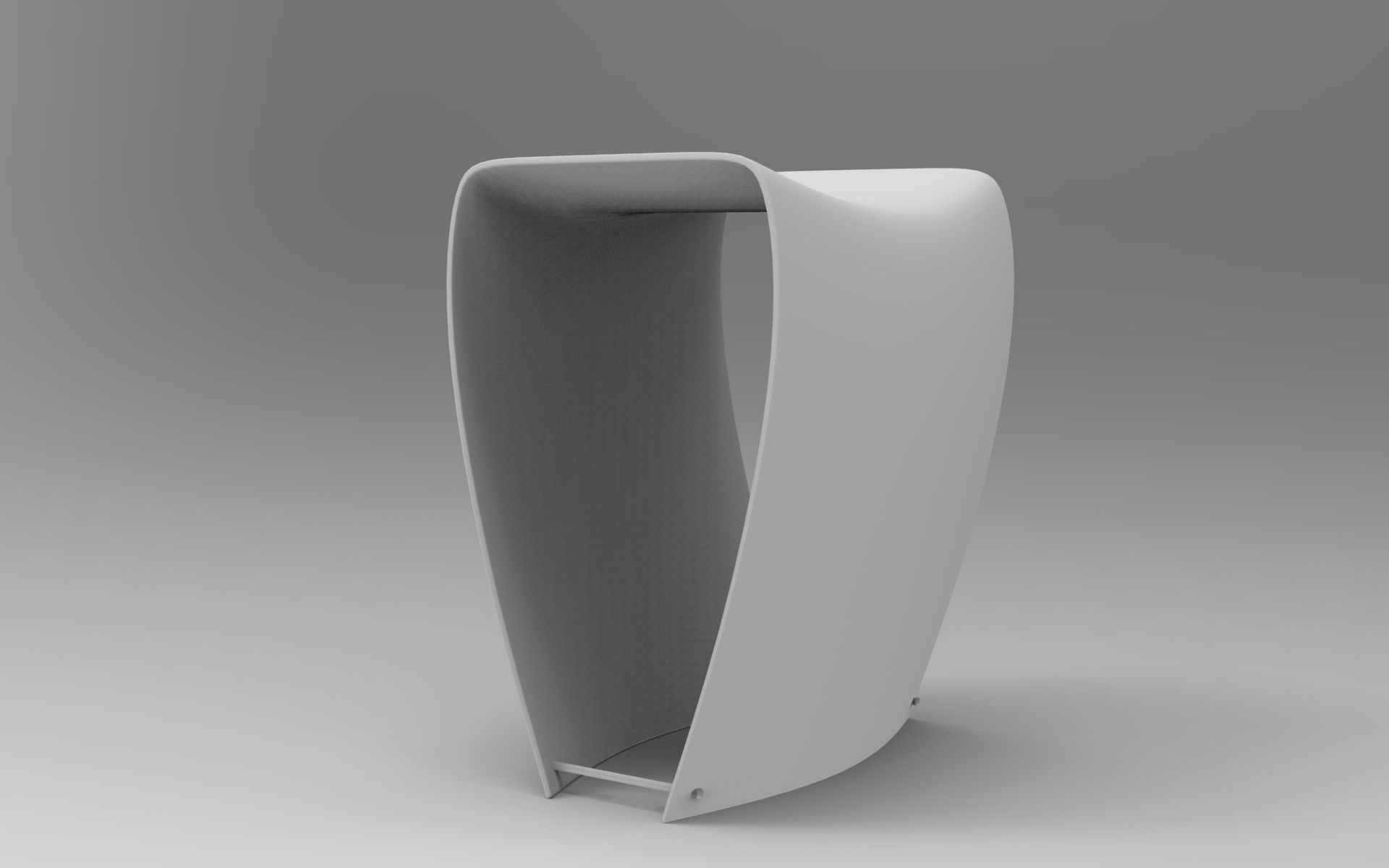 Cady Stool Low-poly 3D model_8