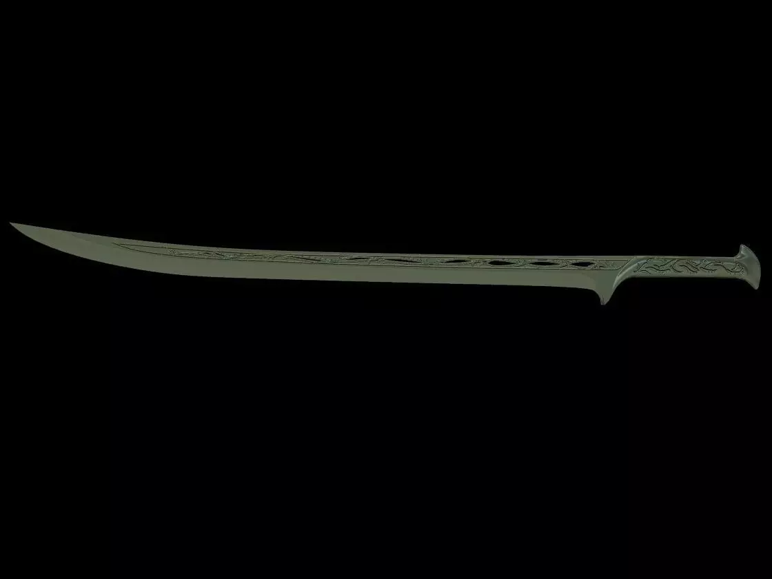 Thranduil Sword Lord Of The Rings 3d digital file 3D print model