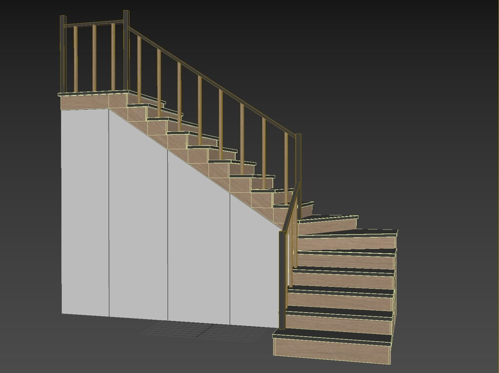 Modern staircase 13 3D model_11
