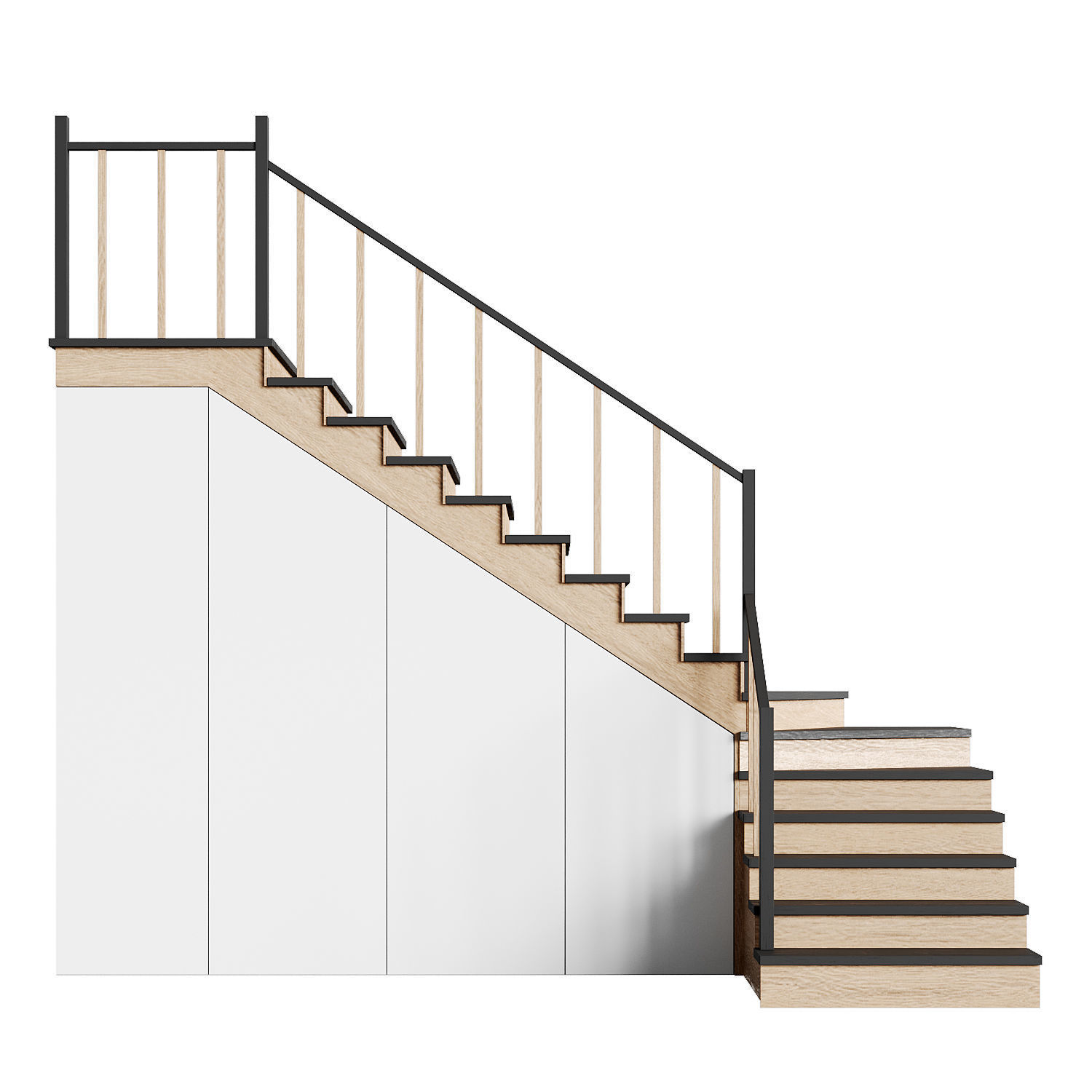 Modern staircase 13 3D model_2