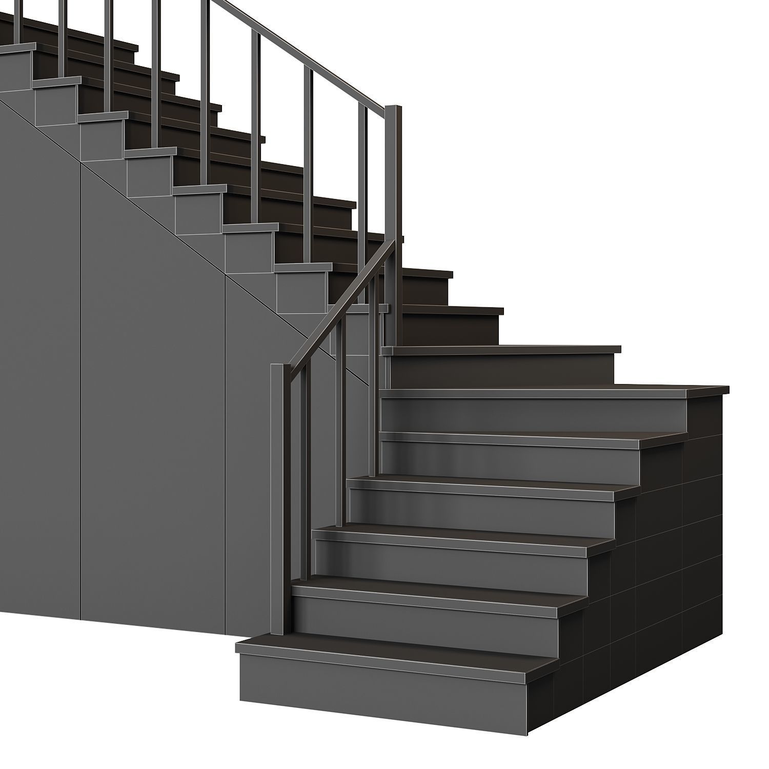 Modern staircase 13 3D model_5