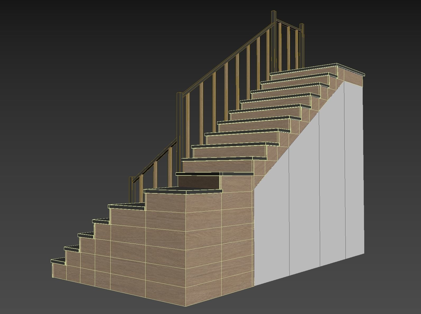 Modern staircase 13 3D model_8