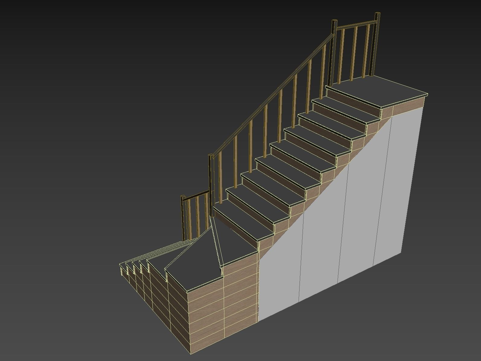 Modern staircase 13 3D model_14