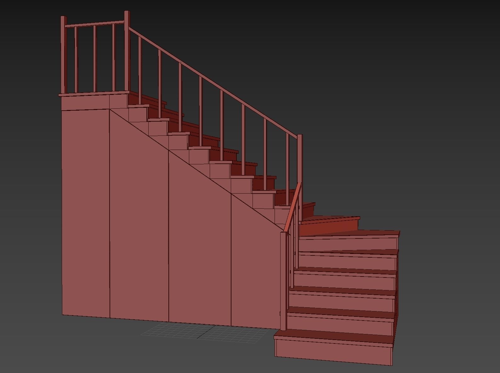 Modern staircase 13 3D model_19