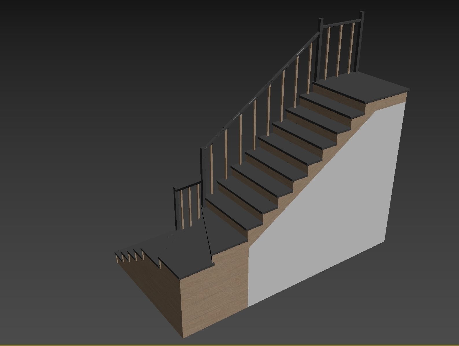 Modern staircase 13 3D model_12
