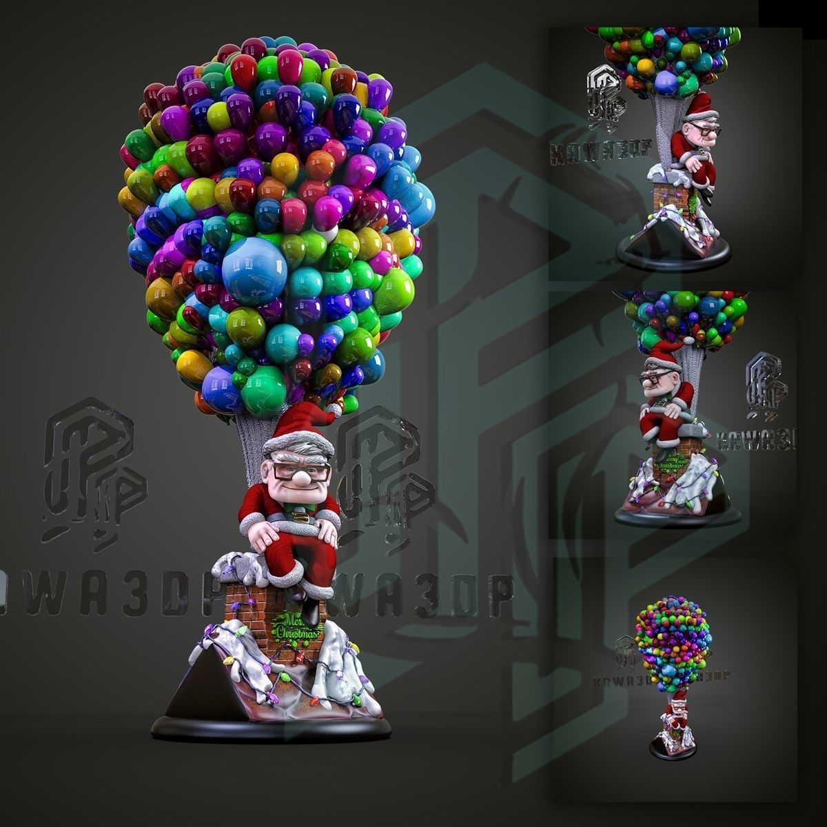 UP  Christmas 3D print model_2