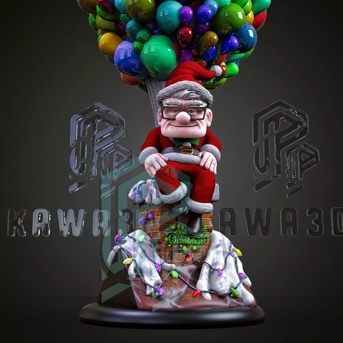 UP  Christmas 3D print model_0