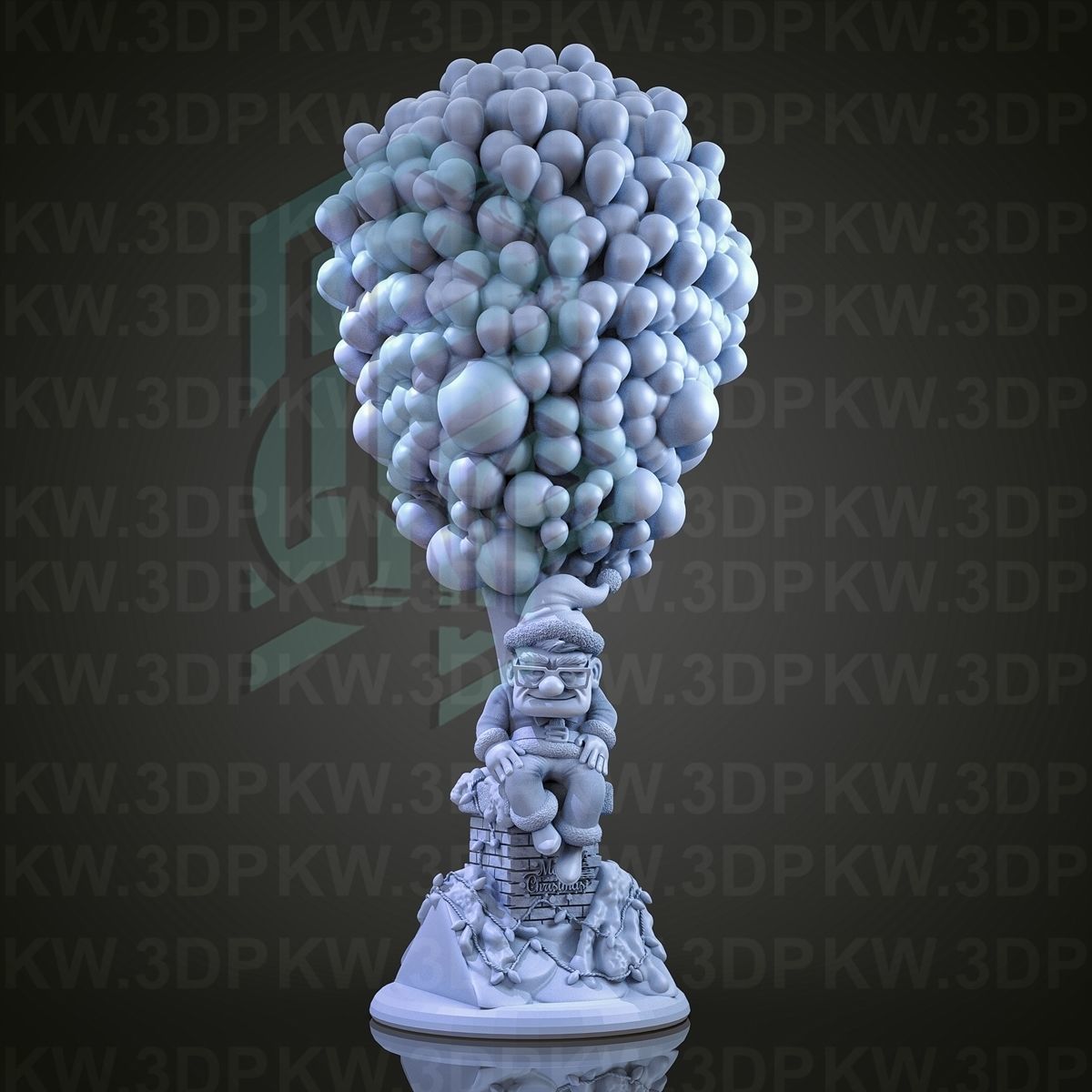 UP  Christmas 3D print model_3