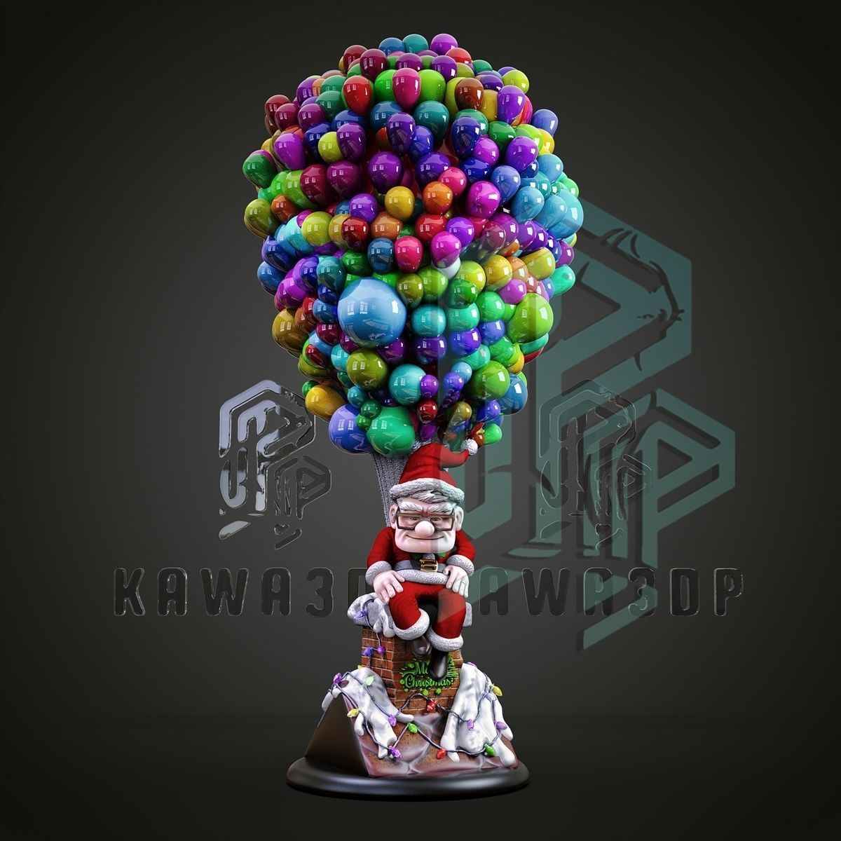 UP  Christmas 3D print model_1